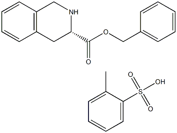 S-1,2,3,4-TETRAHYDRO-3-ISOQUINOLINECARBOXYLIC ACID, PHENYLMETHYL ESTER, METHYL BENZENE SULFONATE Struktur