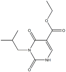 3-ISOBUTYL-5-CARBETHOXYURACIL Struktur