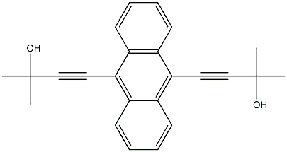 9,10-BIS(3-HYDROXY-3-METHYLBUT-1-YNYL)ANTHRACENE Struktur