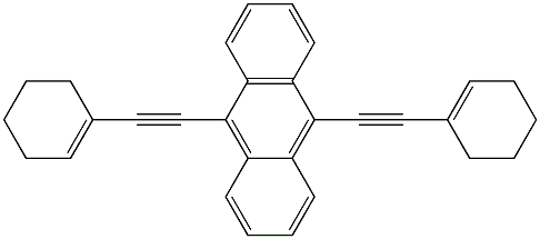 9,10-BIS(CYCLOHEX-1-ENYLETHYNYL)ANTHRACENE Struktur