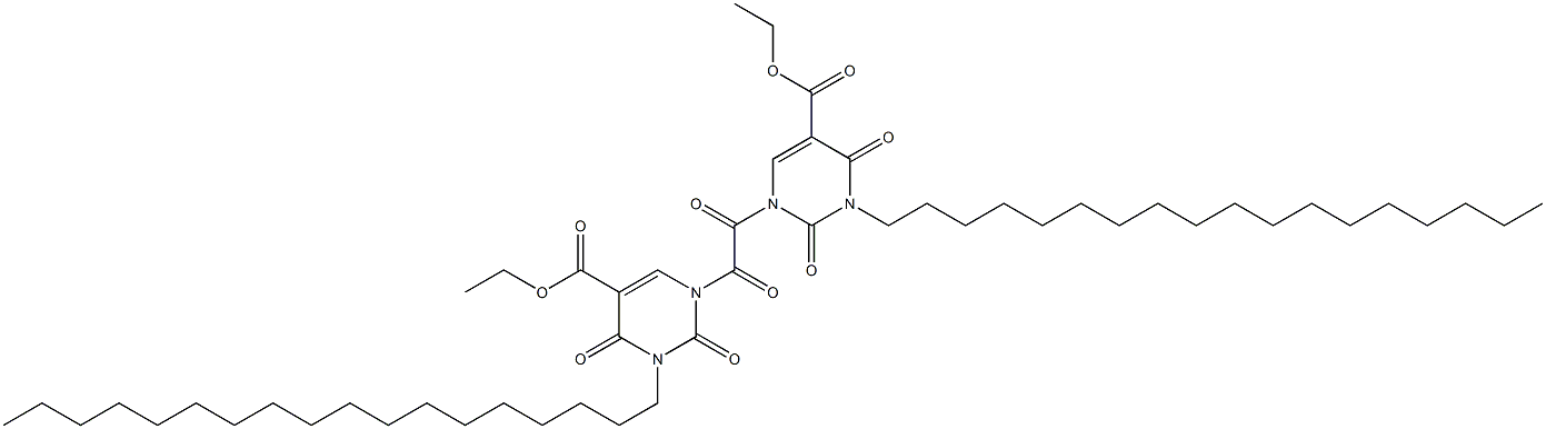 N,N''-OXALYLBIS(3-N-OCTADECYL-5-CARBETHOXYURACIL) Struktur