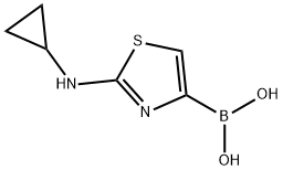 2-CYCLOPROPYLAMINOTHIAZOLE-4-BORONIC ACID Struktur