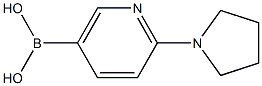 2-PYRROLIDIN-1-YL-PYRIDINE-5-BORONIC ACID Struktur