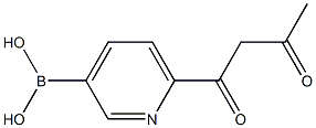 6-(3-OXOBUTANOYL)PYRIDIN-3-YLBORONIC ACID Struktur