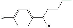 1-(4-CHLOROPHENYL)PENTAN-1-OL Struktur