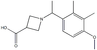 1-[1-(4-METHOXY-2,3-DIMETHYLPHENYL)ETHYL]AZETIDINE-3-CARBOXYLIC ACID Struktur