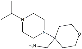 1-[4-(4-ISOPROPYLPIPERAZIN-1-YL)TETRAHYDRO-2H-PYRAN-4-YL]METHANAMINE Struktur