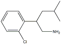 2-(2-CHLOROPHENYL)-4-METHYLPENTAN-1-AMINE Struktur