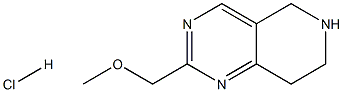 2-METHOXYMETHYL-5,6,7,8-TETRAHYDRO-PYRIDO[4,3-D]PYRIMIDINE HYDRO CHLORIDE Struktur