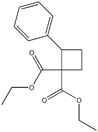 2-PHENYL-CYCLOBUTANE-1,1-DICARBOXYLIC ACID DIETHYL ESTER Struktur