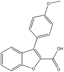 3-(4-METHOXYPHENYL)-1-BENZOFURAN-2-CARBOXYLIC ACID Struktur