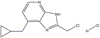 3-CYCLOPROPYLMETHYL-2-CHLOROMETHYL-3H-IMIDAZO[4,5-B]PYRIDINE HYDROCHLORIDE Struktur