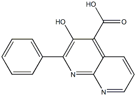 3-HYDROXY-2-PHENYL-1,8-NAPHTHYRIDINE-4-CARBOXYLIC ACID Struktur