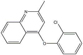 4-(2-CHLORO-PHENOXY)-2-METHYL-QUINOLINE Struktur