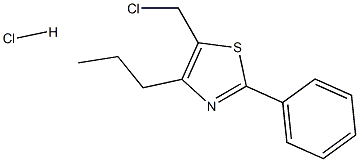 5-(CHLOROMETHYL)-2-PHENYL-4-PROPYL-1,3-THIAZOLE HYDROCHLORIDE Struktur