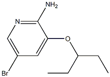 5-BROMO-3-(1-ETHYLPROPOXY)PYRIDIN-2-AMINE Struktur