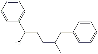 4-methyl-1,5-diphenylpentan-1-ol Struktur