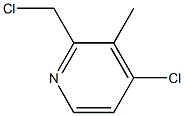 2-Chloromethyl-4-Chloro-3-Methyl Pyridine Struktur