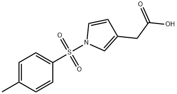 1-TOSYL-3-PYRROLYL-ACETIC ACID Struktur