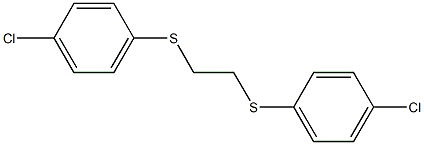 1-chloro-4-({2-[(4-chlorophenyl)thio]ethyl}thio)benzene Struktur