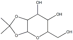 5-(hydroxymethyl)-2,2-dimethylperhydro[1,3]dioxolo[4,5-b]pyran-6,7-diol Struktur