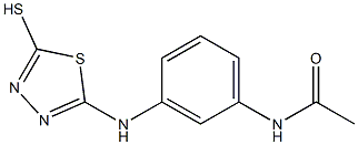 N-{3-[(5-mercapto-1,3,4-thiadiazol-2-yl)amino]phenyl}acetamide Struktur