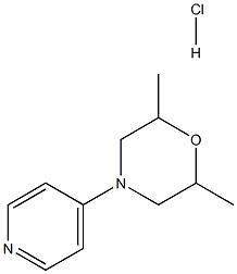 2,6-dimethyl-4-pyridin-4-ylmorpholine hydrochloride Struktur