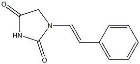 1-[(E)-2-phenylvinyl]imidazolidine-2,4-dione Struktur