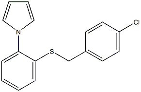 1-{2-[(4-chlorobenzyl)thio]phenyl}-1H-pyrrole Struktur