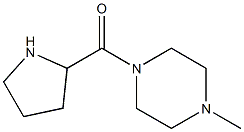 1-methyl-4-(pyrrolidin-2-ylcarbonyl)piperazine Struktur