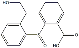 2-{[2-(2-hydroxyethyl)phenyl]sulfinyl}benzoic acid Struktur