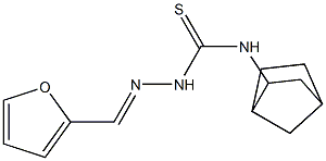 N1-bicyclo[2.2.1]hept-2-yl-2-(2-furylmethylidene)hydrazine-1-carbothioamide Struktur