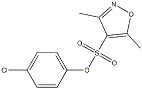 4-chlorophenyl 3,5-dimethylisoxazole-4-sulfonate Struktur