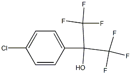 2-(4-chlorophenyl)-1,1,1,3,3,3-hexafluoropropan-2-ol Struktur