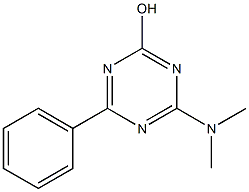 4-(dimethylamino)-6-phenyl-1,3,5-triazin-2-ol Struktur