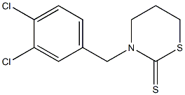 3-(3,4-dichlorobenzyl)-1,3-thiazinane-2-thione Struktur