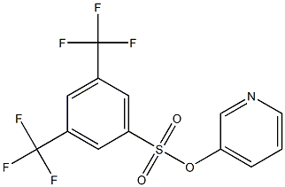 3-pyridyl 3,5-di(trifluoromethyl)benzene-1-sulfonate Struktur