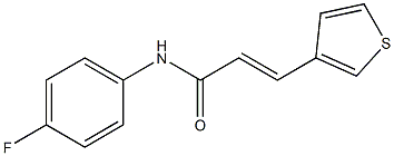 N1-(4-fluorophenyl)-3-(3-thienyl)acrylamide Struktur