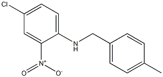 4-chloro-N-(4-methylbenzyl)-2-nitroaniline Struktur