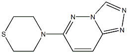 4-[1,2,4]triazolo[4,3-b]pyridazin-6-ylthiomorpholine Struktur