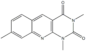 1,3,8-trimethyl-1,2,3,4-tetrahydropyrimido[4,5-b]quinoline-2,4-dione Struktur