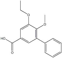 5-ethoxy-6-methoxy-1,1'-biphenyl-3-carboxylic acid Struktur