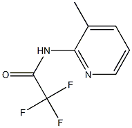 2,2,2-trifluoro-N-(3-methyl-2-pyridinyl)acetamide Struktur