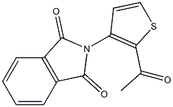 2-(2-acetyl-3-thienyl)isoindoline-1,3-dione Struktur