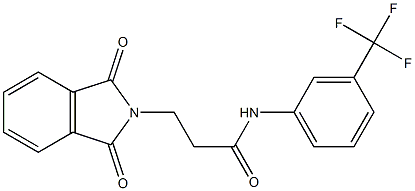 N1-[3-(trifluoromethyl)phenyl]-3-(1,3-dioxo-2,3-dihydro-1H-isoindol-2-yl)propanamide Struktur