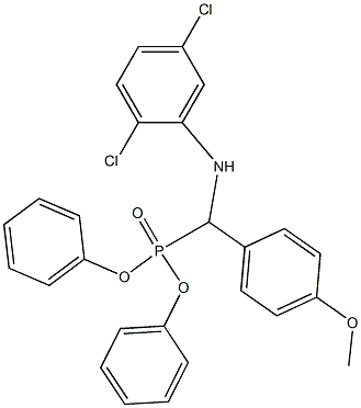 N1-[(diphenylphosphoryl)(4-methoxyphenyl)methyl]-2,5-dichloroaniline Struktur