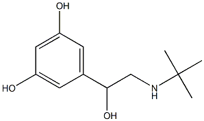 5-[2-(tert-butylamino)-1-hydroxyethyl]benzene-1,3-diol Struktur