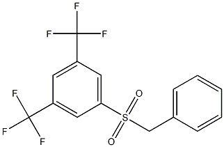 1-(benzylsulfonyl)-3,5-di(trifluoromethyl)benzene Struktur