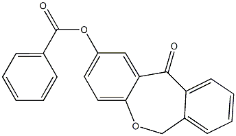 11-oxo-6,11-dihydrodibenzo[b,e]oxepin-2-yl benzenecarboxylate Struktur