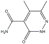 5,6-dimethyl-3-oxo-2,3-dihydropyridazine-4-carboxamide Struktur